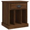vidaXL Bedside Cabinet Set of 2 Brown Oak Engineered Wood