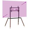 vidaXL Easel TV Stand for 37-86 Inch Screen Max VESA 15.75x23.62" 132.3 lb