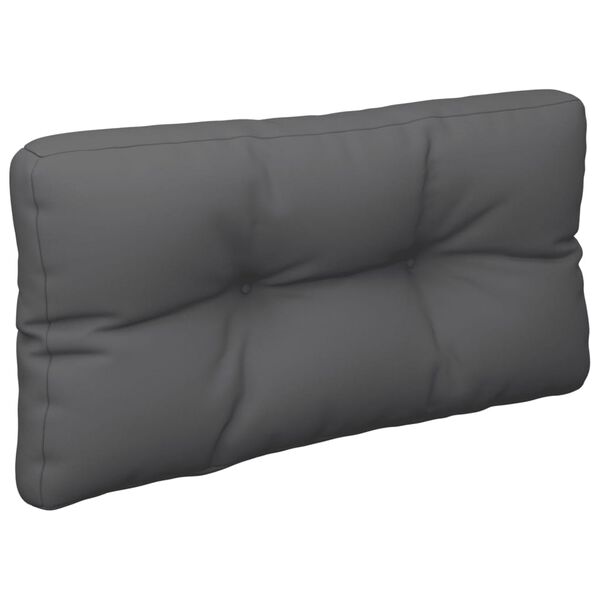 vidaXL Pallet Cushion Anthracite 100% polyester 27.6 x 15.7 x 4.7 in