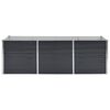 vidaXL Raised Bed Anthracite Galvanized steel Large Durable