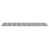 vidaXL Stair Tread Rectangular 4 pcs Silver 27.56 x 7.87 in Aluminium