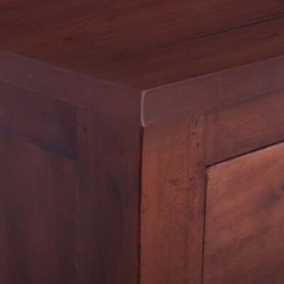 vidaXL TV Stand Classical Brown 39.4"x11.8"x17.7" Solid Mahogany Wood