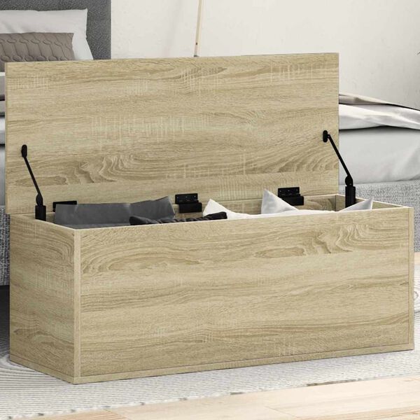 vidaXL Storage Box Sonoma oak Engineered wood Medium Storage Box