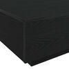 vidaXL Coffee Table Black Oak 33.46 x 21.65 x 12.20 in Engineered Wood