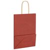 vidaXL Paper Bags 50 pcs with Handles Red 15x8x21 cm