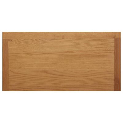 vidaXL Cupboard 27.6"x13.8"x29.5" Solid Oak Wood
