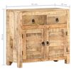 vidaXL Sideboard 27.6"x11.8"x26.8" Solid Wood Mango