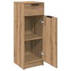 vidaXL Bathroom Cabinet with Door Artisan oak 12.60 x 13.39 x 35.43 in