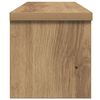 vidaXL Kitchen Rack Stackable Artisan Oak 19.7x5.9x6.3" Engineered Wood