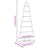 vidaXL Metal Christmas Tree for Decoration Black 82.7"