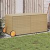 vidaXL Garden Storage Box Mix Beige PE Rattan Large Garden Storage Box
