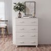 vidaXL Sideboard White Solid pinewood, MDF Medium Sideboard