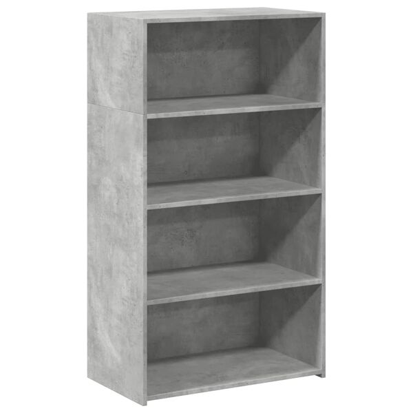 vidaXL Highboard Concrete grey Engineered wood Medium Highboard