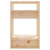 vidaXL Book Cabinet Natural wood Solid pinewood (untreated) Compact