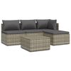 vidaXL Garden Lounge Set Grey, Dark Grey