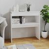 vidaXL Console Table White Engineered wood 31.5 x 11.8 x 31.5 in