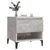 vidaXL Side Table Concrete grey Engineered wood, metal Small Side Table