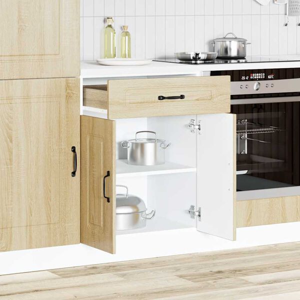 vidaXL Kitchen Base Cabinet Sonoma oak Engineered wood Standard