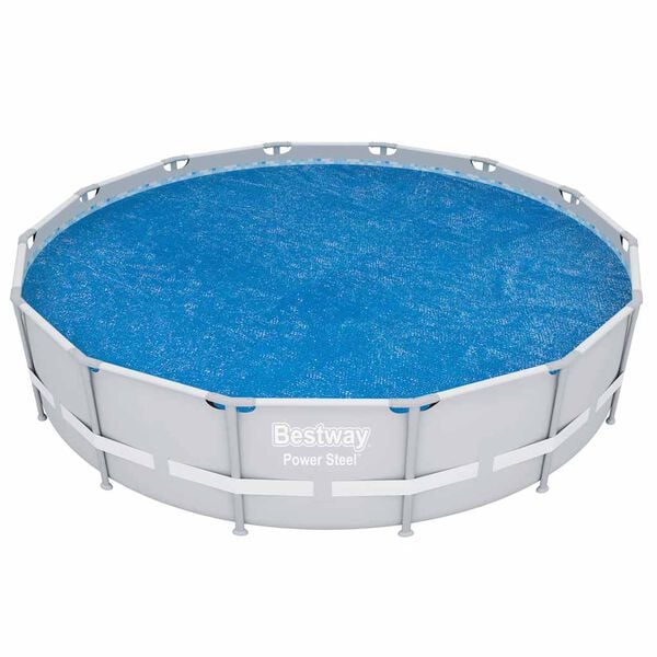 Bestway Solar Pool Cover Blue Polyethylene Fits pools up to 180.3 in wide
