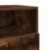 vidaXL Bedside Cabinet Set of 2 Smoked oak Engineered wood