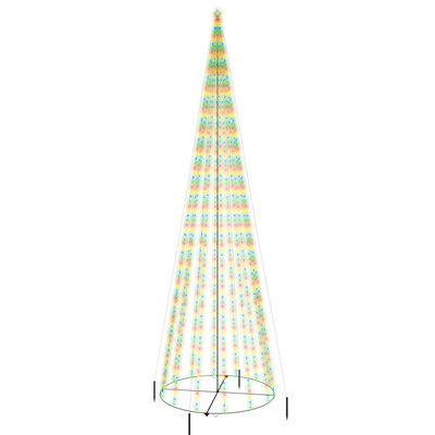 vidaXL Christmas Cone Tree Colorful 1134 LEDs 8x26 ft