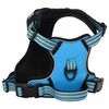vidaXL Dog Harness Blue Polyester XL Dog Harness Adjustable Armrests