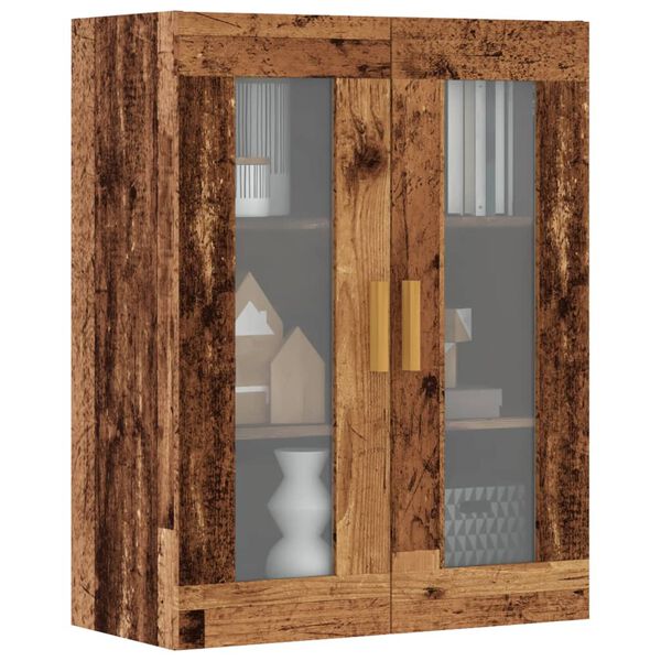 vidaXL Hanging Wall Cabinet Old wood Engineered wood Medium