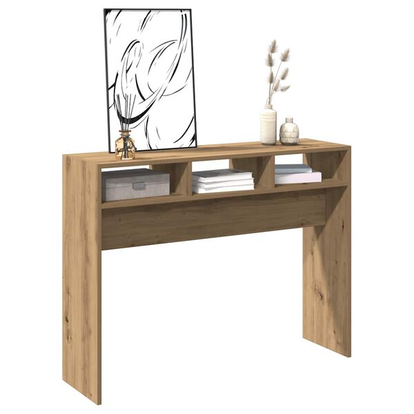 vidaXL Console Table Artisan Oak Engineered Wood Narrow Console Table