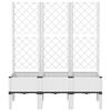vidaXL Garden Planter White Polypropylene Large Planters