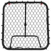 vidaXL Football Rebounder Adjustable Black 84x73x23.6 - 31.5 " Steel