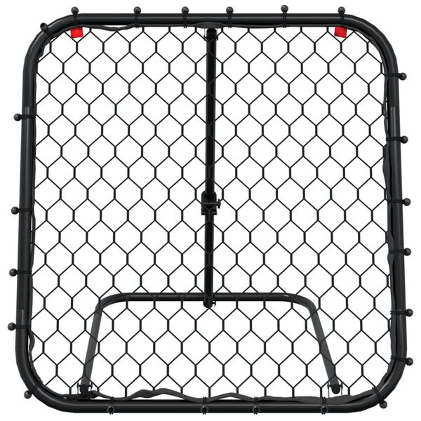 vidaXL Football Rebounder Adjustable Black 84x73x23.6 - 31.5 " Steel