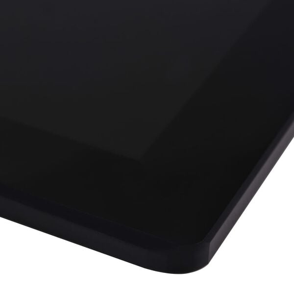 vidaXL Table Top Black Tempered Glass Large Durable Table Top