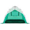 vidaXL Beach Tent 3-Person Sea Green Quick Release Waterproof