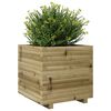 vidaXL Garden Planter Natural Pine Solid Pine Wood Medium Garden Planter