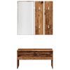 vidaXL Hallway Furniture Set Old wood Engineered wood, acrylic Standard