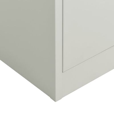 vidaXL Locker Cabinet Light Gray 35.4"x15.7"x70.9" Steel