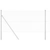 vidaXL Fence Post Silver 82.02 x 3.94 ft (0.51 in mesh) Steel