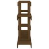 vidaXL Plant Stand Honey Brown Solid Pine Wood Medium Shelving