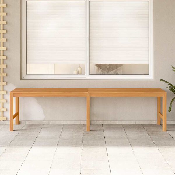 vidaXL Garden Bench Warm Teak Solid Teak Wood 70.9 in length Durable