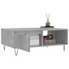 vidaXL Coffee Table Concrete Grey Engineered wood, Iron