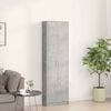 vidaXL Wardrobe Concrete Grey 21.65 x 9.84 x 74.41 in Engineered Wood