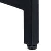 vidaXL Console Table Brown, Black Solid rough mango wood, Powder-coated iron