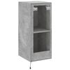 vidaXL TV Wall Cabinet Concrete Grey Engineered Wood TV Wall Cabinet