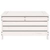 vidaXL Garden Footstool White Solid Pine Wood 24.4x25.0x12.6 in Modular