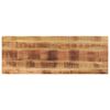 vidaXL Table Top 55.1"x19.7"x1.5" Rectangular Solid Wood Rough Mango