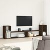 vidaXL TV Cabinet Brown Oak Engineered Wood 39.4 x 11.8 x 19.7 in
