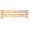 vidaXL Pull-out Day Bed Pine wood color Solid pine wood Double