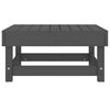 vidaXL Garden Footstool Grey Solid Pine Wood Standard Modular
