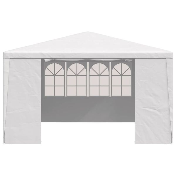 vidaXL Party Tent White Polyethylene 13.1 x 13.1 ft