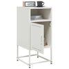 vidaXL Bedside Cabinet Set of 2 White Steel Standard Bedside Cabinet
